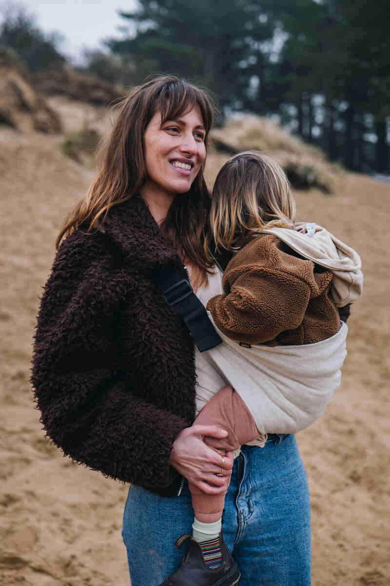 Porte Enfant 9 mois-4 ans Lin Sand Wildride lifestyle6