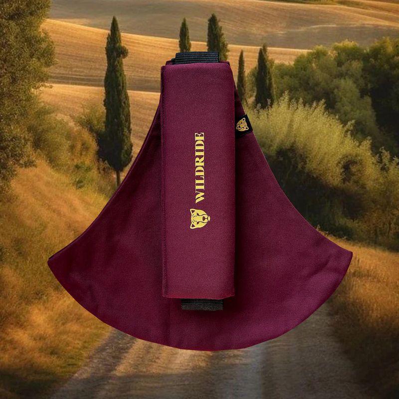 Porte Enfant 9 mois-4 ans Merlot Wildride plié