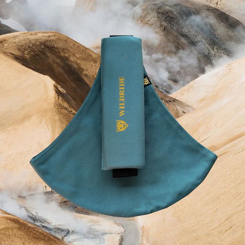 Porte Enfant 9 mois-4 ans Ocean Blue Wildride plié