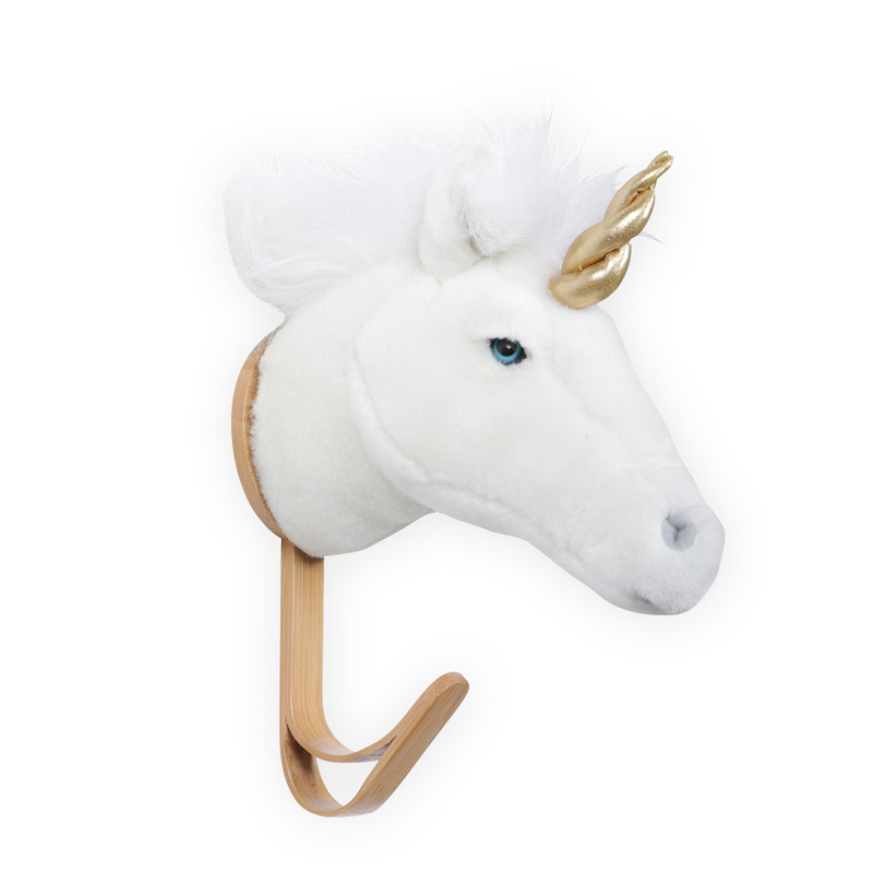 Porte-manteau Licorne Blanche WILD AND SOFT cote