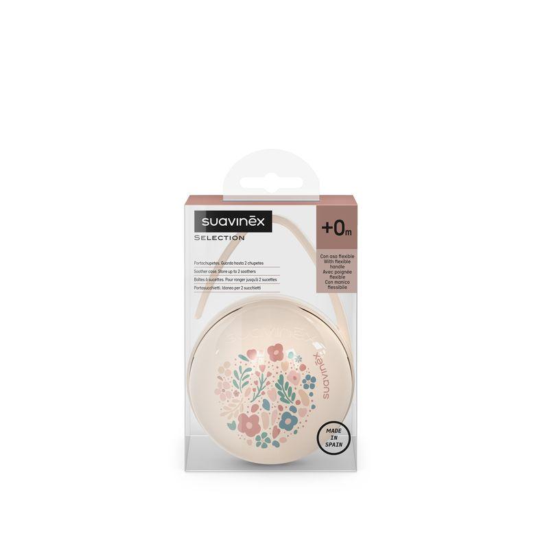 Porte sucette Duo Wonderland Liberty beige SUAVINEX packaging