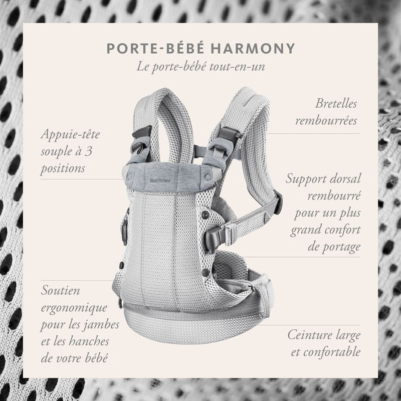 Porte-bébé Harmony Mesh 3D Babybjorn - Bambinou