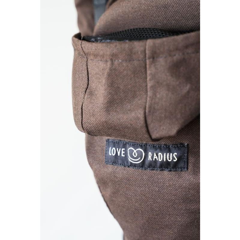 Porte-bébé HoodieCarrier 2 Wood LOVE RADIUS poche