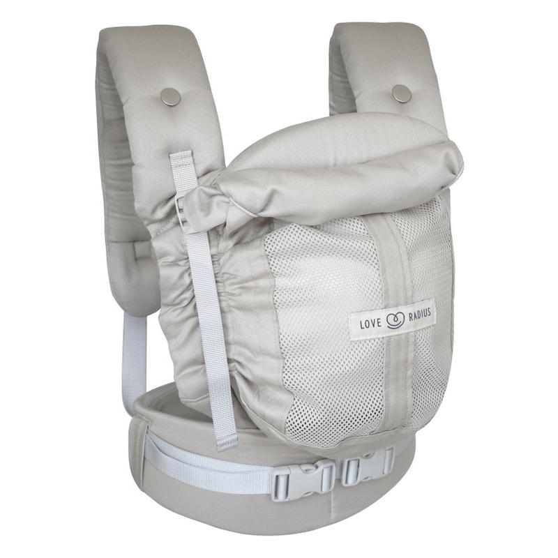 Porte-bébé PhysioCarrier V2 Or Blanc LOVE RADIUS. de côté