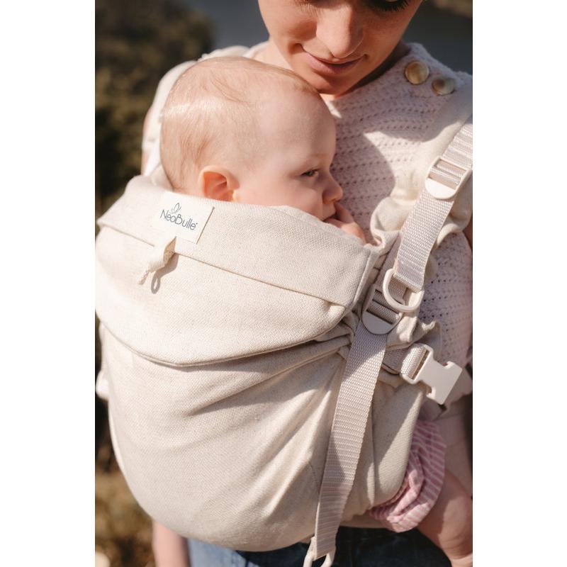 Porte-bébé préformé Néo + V2 Lin Naturel NEOBULLE lifestyle 1