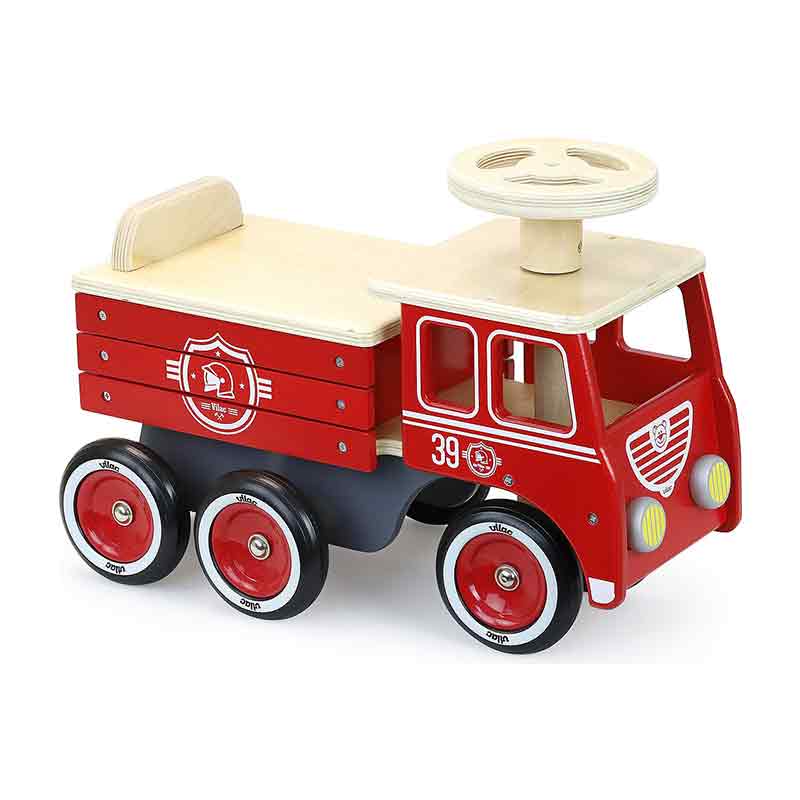 Porteur camion pompiers Vilac