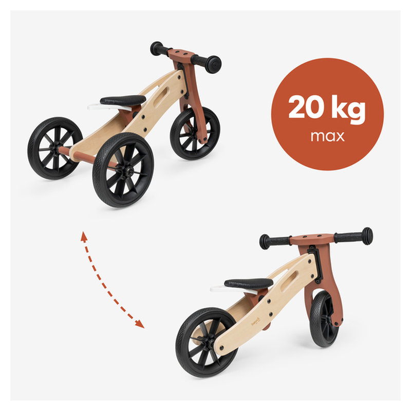 Porteur et draisienne 2-en-1 First Ride Eco Fox Hauck poids max