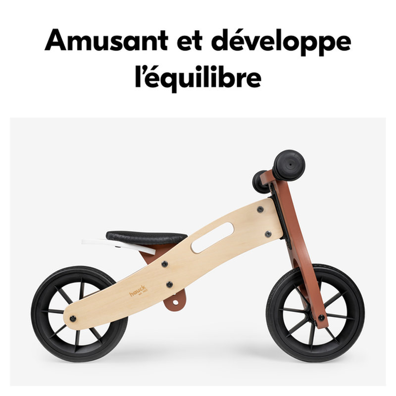 Porteur et draisienne 2-en-1 First Ride Eco Fox Hauck amusant