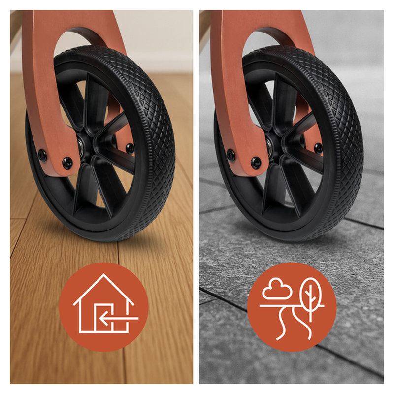 Porteur et draisienne 2-en-1 First Ride Eco Fox Hauck roues