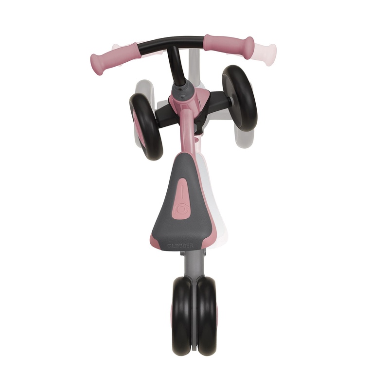 Porteur Learning Bike Rose pastel foncé Globber angle