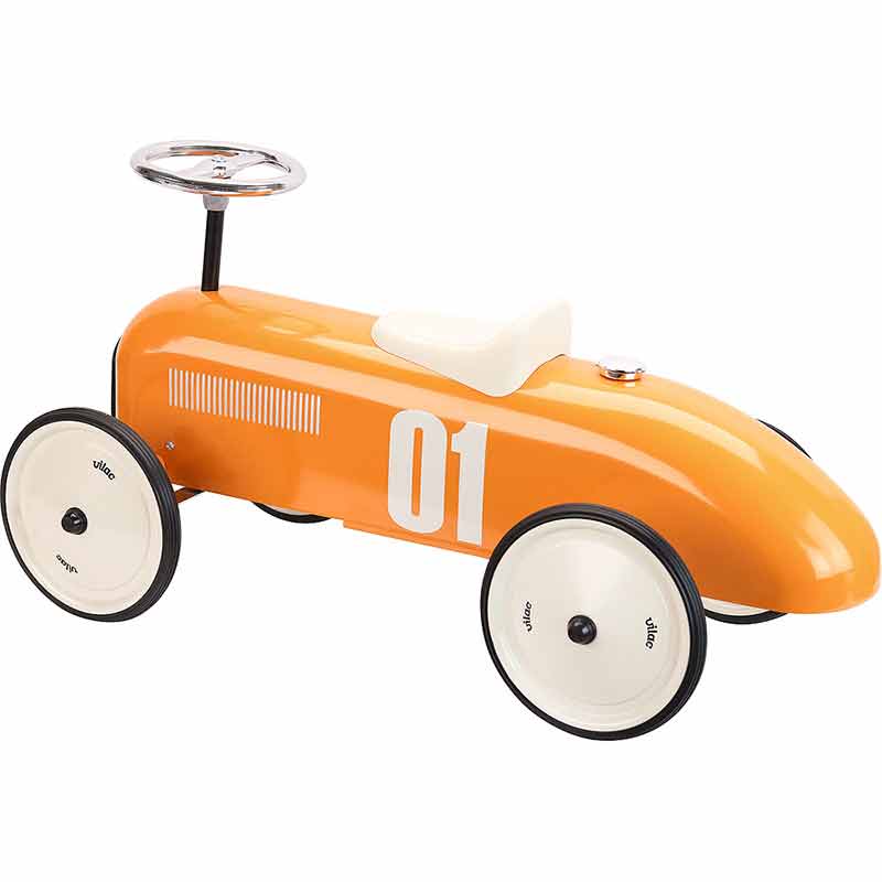 Porteur voiture vintage orange Vilac Dos