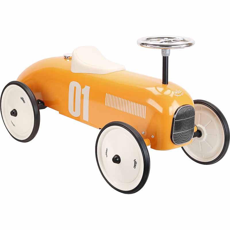 Porteur voiture vintage orange Vilac