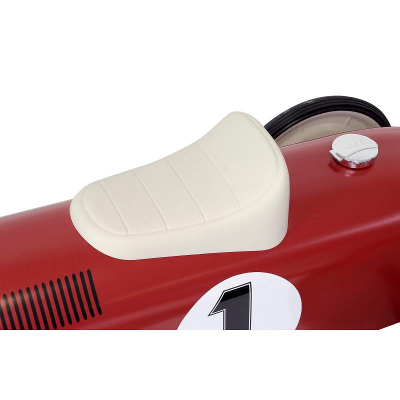 Porteur voiture vintage rouge et crème VILAC siège