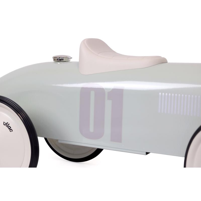 Porteur voiture vintage sauge VILAC zoom côté