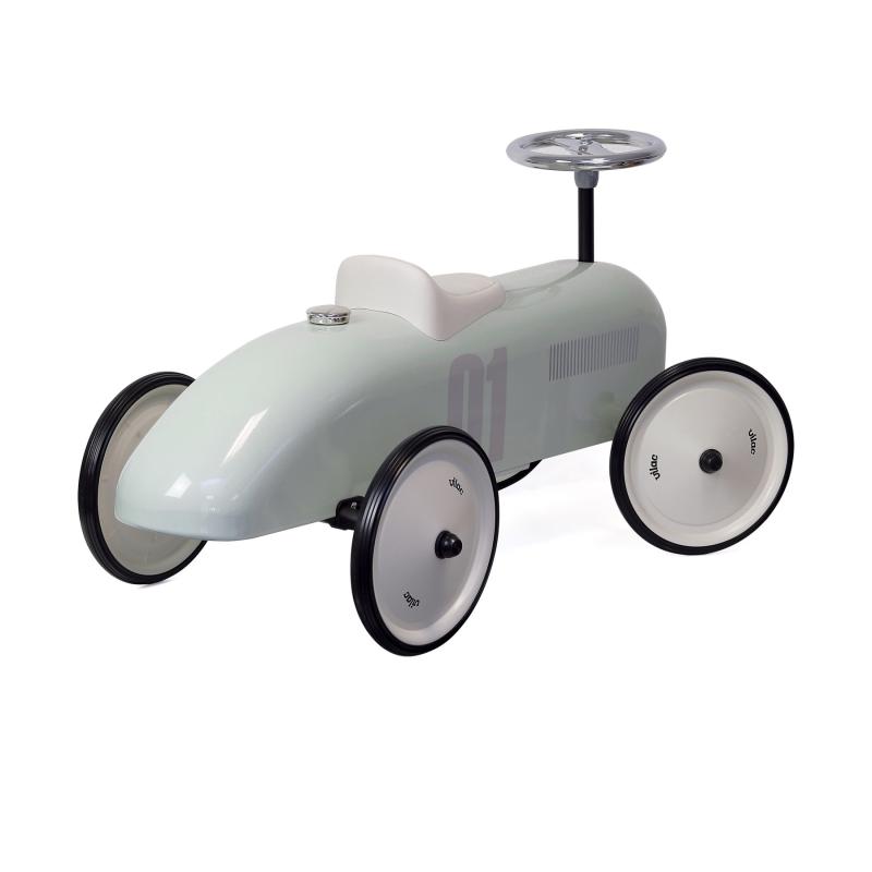 Porteur voiture vintage sauge VILAC profil arrière