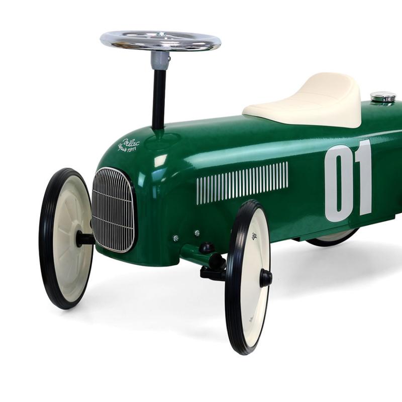 Porteur voiture vintage vert so British VILAC avant