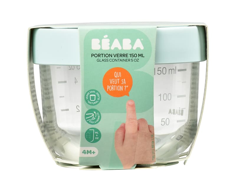 Portion verre 150 ml pot de conservation Béaba - Bambinou