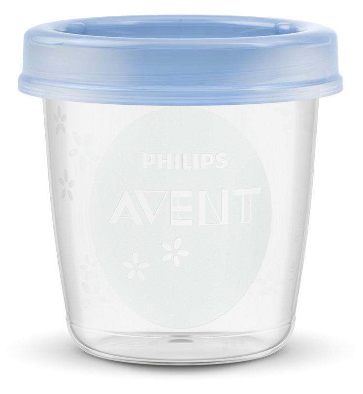 Pot de conservation pour lait maternel Philips Avent face