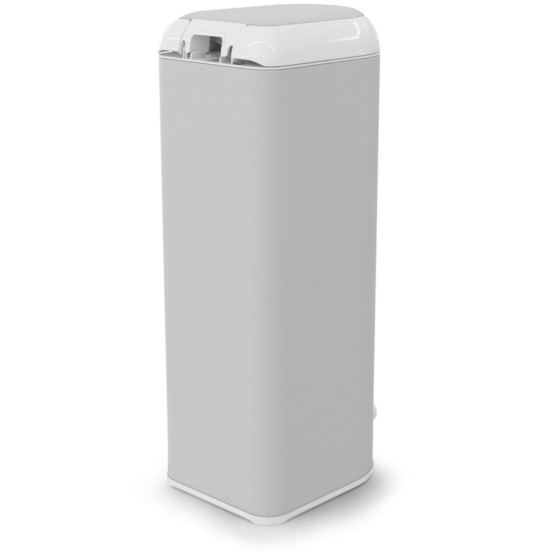 Poubelle à couches Platinum grise avec 1 recharge Easy Roll 18 sacs Diaper Genie poubelle de côté 1