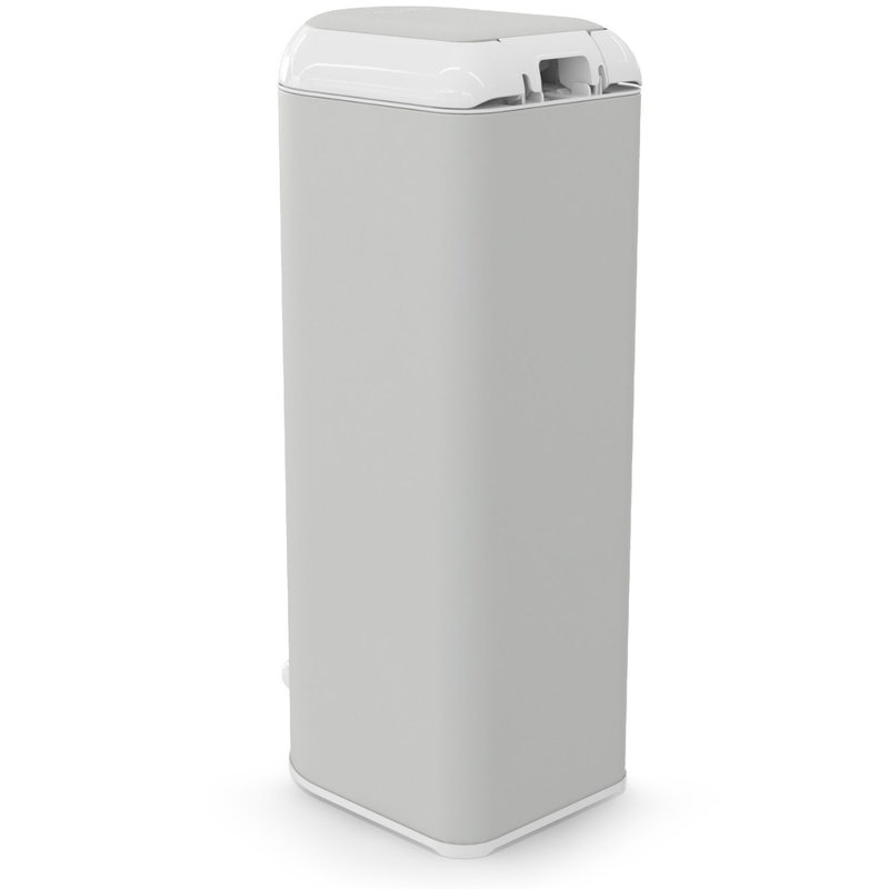 Poubelle à couches Platinum grise avec 1 recharge Easy Roll 18 sacs Diaper Genie poubelle de côté 2