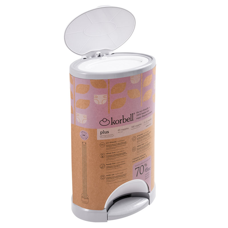 Poubelles à couches PLUS 26L + 1 recharge Korbell packaging profil 1