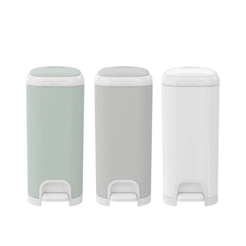 Poubelle à couches Select Blanche avec 1 recharge octogonale Diaper Genie 3 couleurs