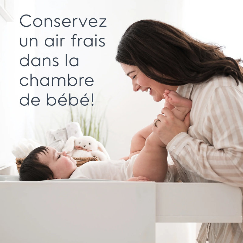 Poubelle à couches Select Blanche avec 1 recharge octogonale Diaper Genie lifestyle 1