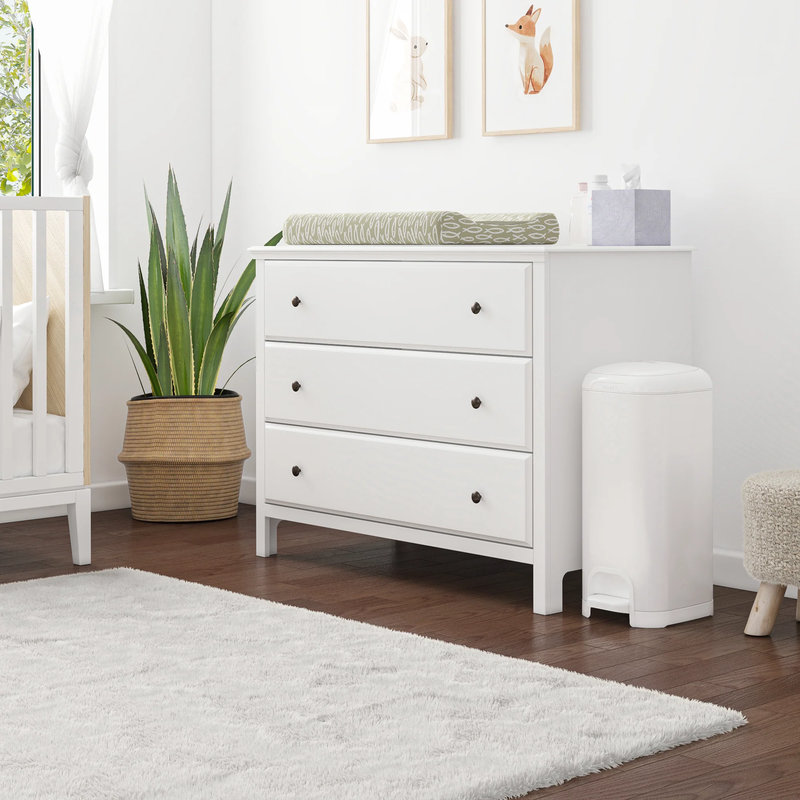 Poubelle à couches Select Blanche avec 1 recharge octogonale Diaper Genie lifestyle 4