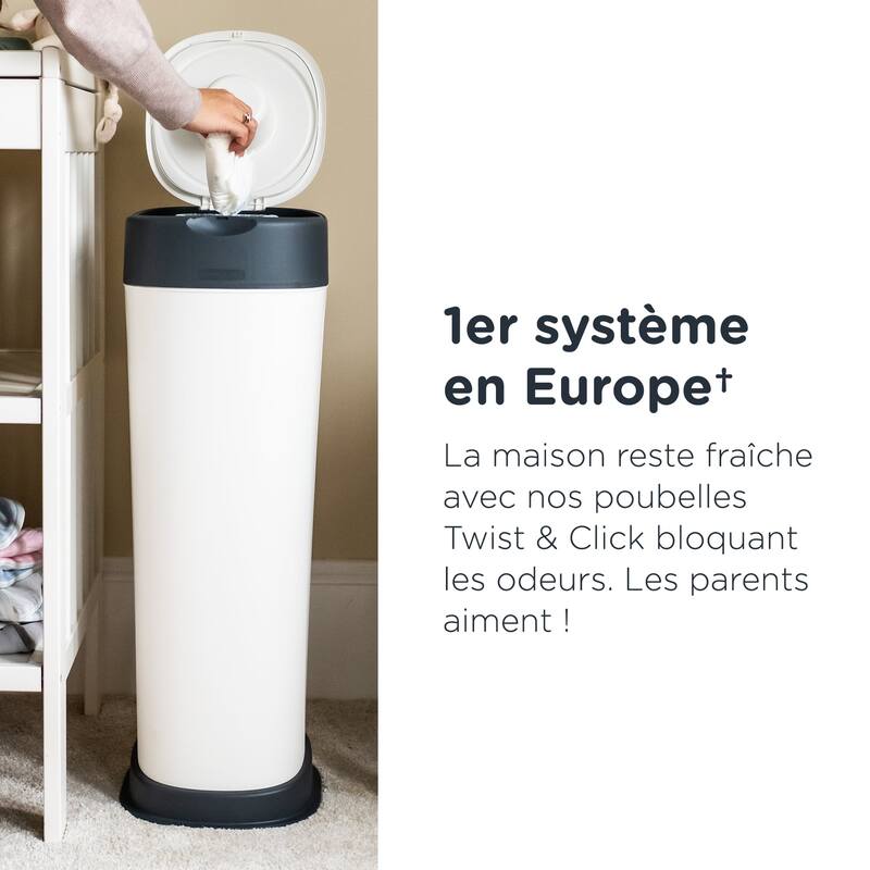 Poubelle à couches Twist & click XL Blanc FFP Tommee Tippee lifestyle2