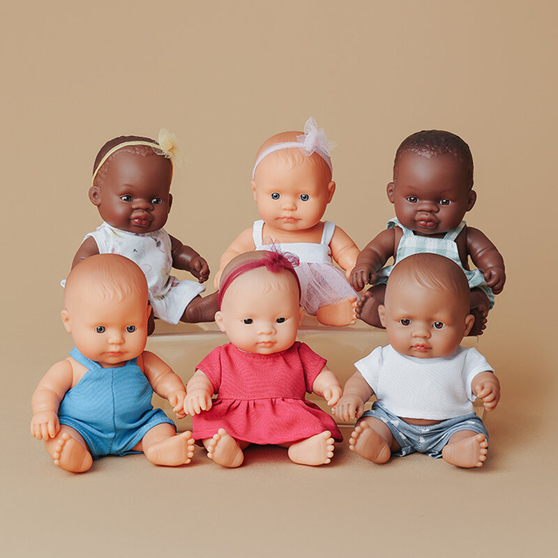 Poupée 21 cm fille asiatique - robe rose MINILAND lifestyle4