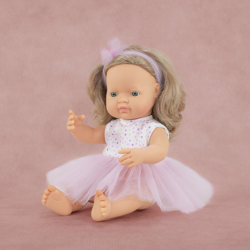 Poupée 38 cm blonde - tutu rose MINILAND lifestyle