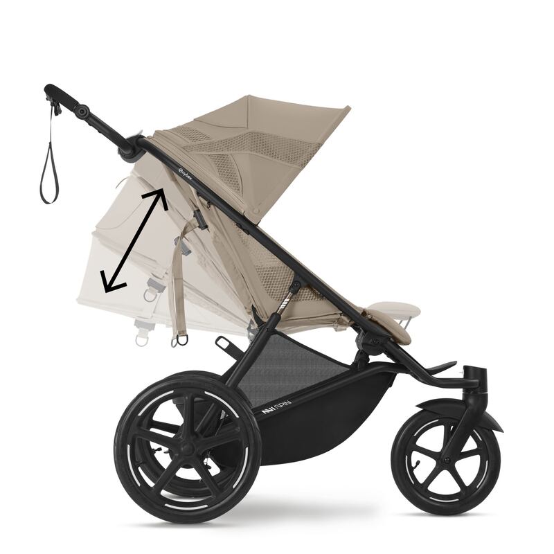 Poussette 3 roues Avi Spin Cybex deplier