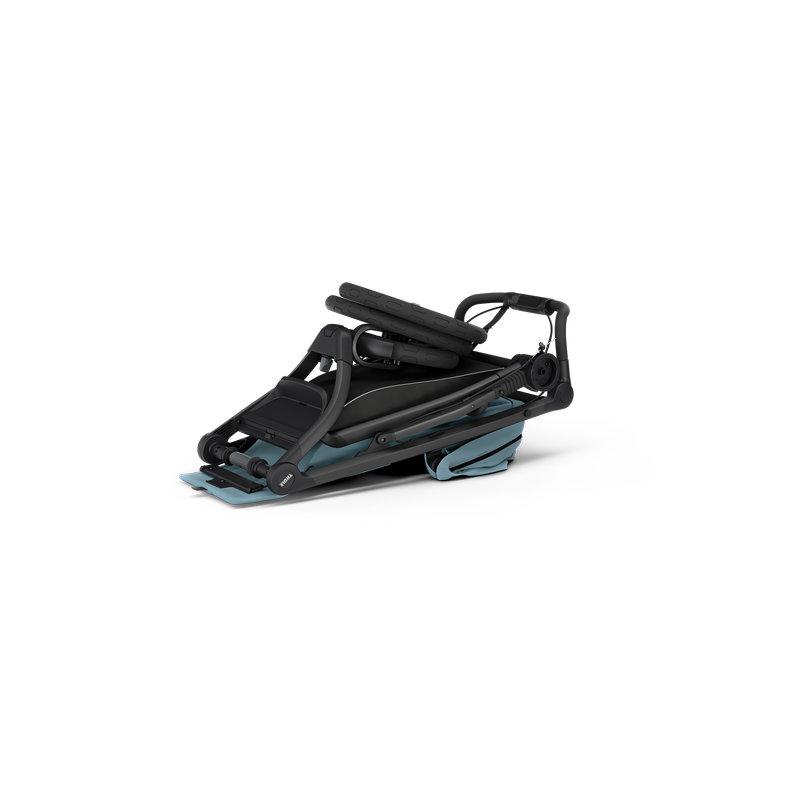 Poussette 3 roues Urban Glide 3 2026 Mid Blue THULE pliée