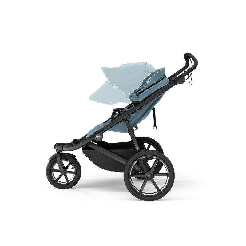Poussette 3 roues Urban Glide 3 2026 Mid Blue THULE côté réglage canopy