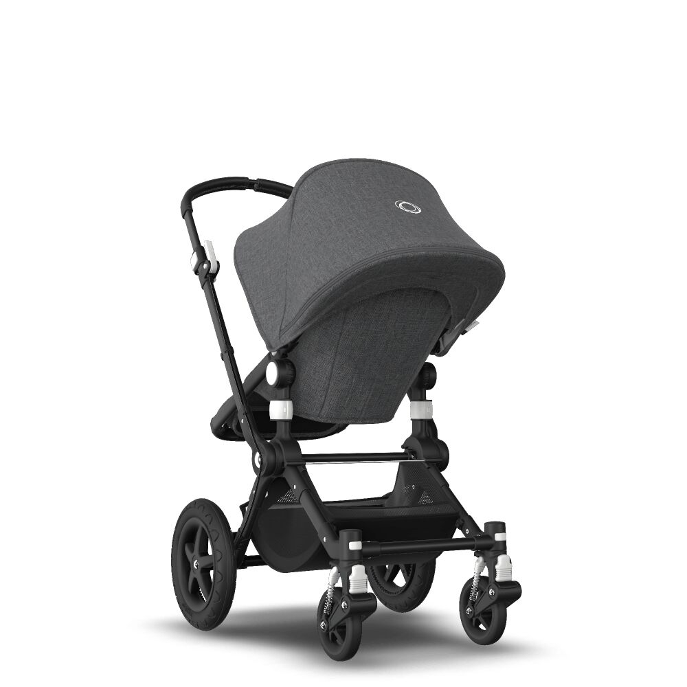 Poussette Cameleon 3 Plus complète châssis noir Bugaboo de dos