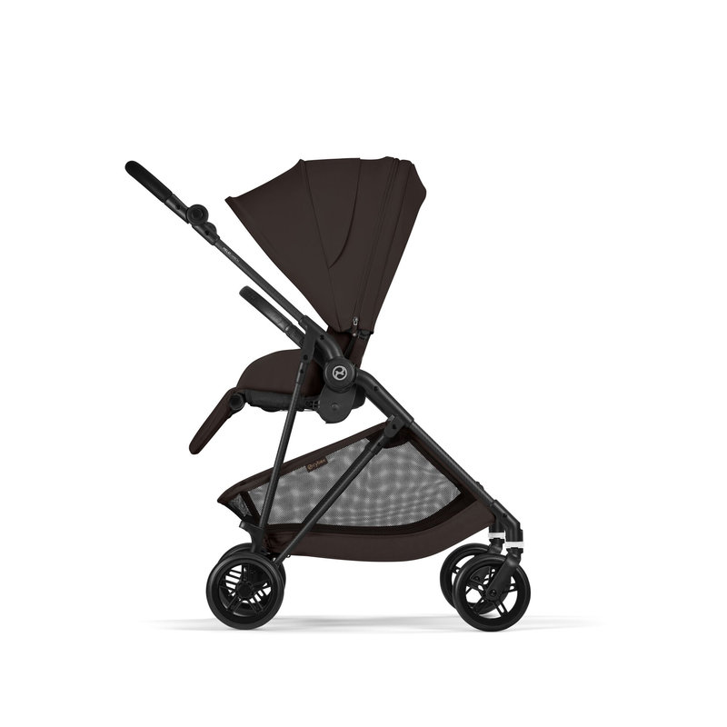 Poussette Citadine Melio Carbon 2026 Chocolate Brown Cybex côté face parent