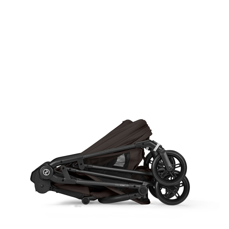 Poussette Citadine Melio Carbon 2026 Chocolate Brown Cybex pliée