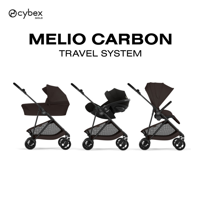 Poussette Citadine Melio Carbon 2026 Chocolate Brown Cybex travel system