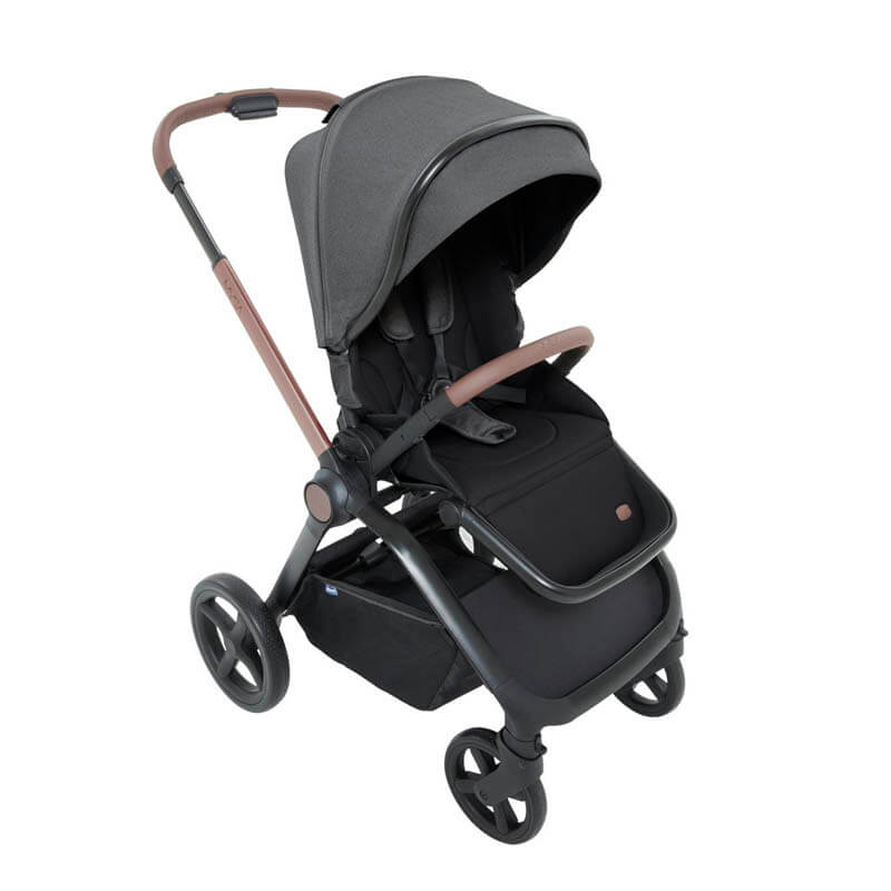 Poussette citadine Mysa Black satin Chicco - Bébé Canaille