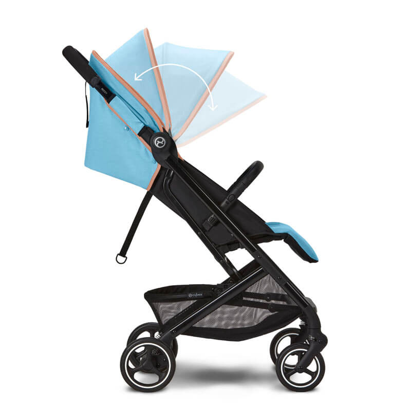 Poussette compacte Beezy 2023 Beach Blue Cybex capote