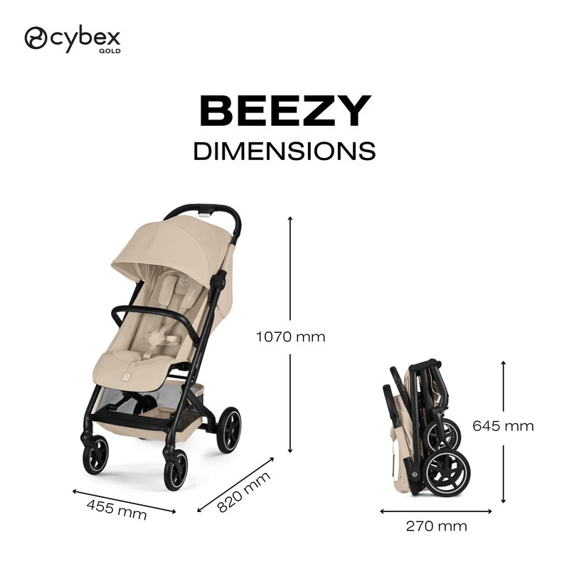 Poussette Compacte Beezy 2026 Cybex dimensions