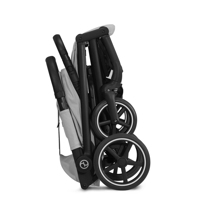 Poussette compacte Beezy BLK Fog Grey / Light Grey Cybex pliee