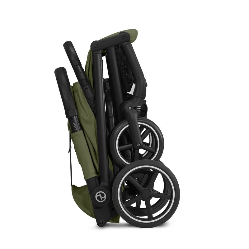 Poussette compacte Beezy BLK Moss Green / Khaki Cybex poussette pliée