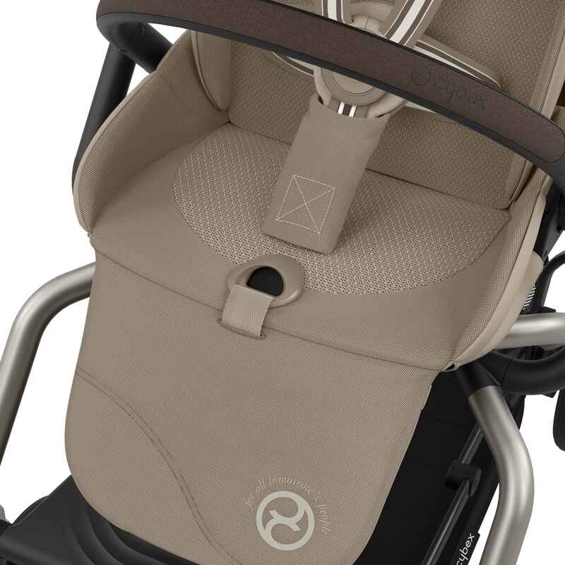 Poussette compacte Eezy S Twist+ 2 TPE Almond Beige / Beige Cybex zoom
