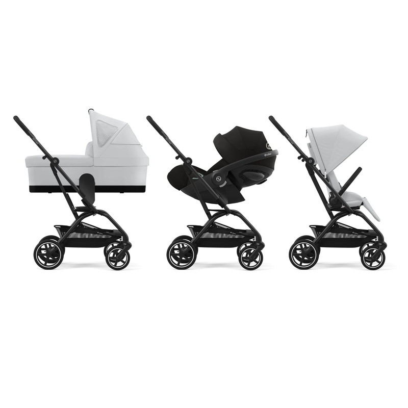 Poussette compacte Eezy S Twist+ 2 BLK Fog Grey / Light Grey Cybex