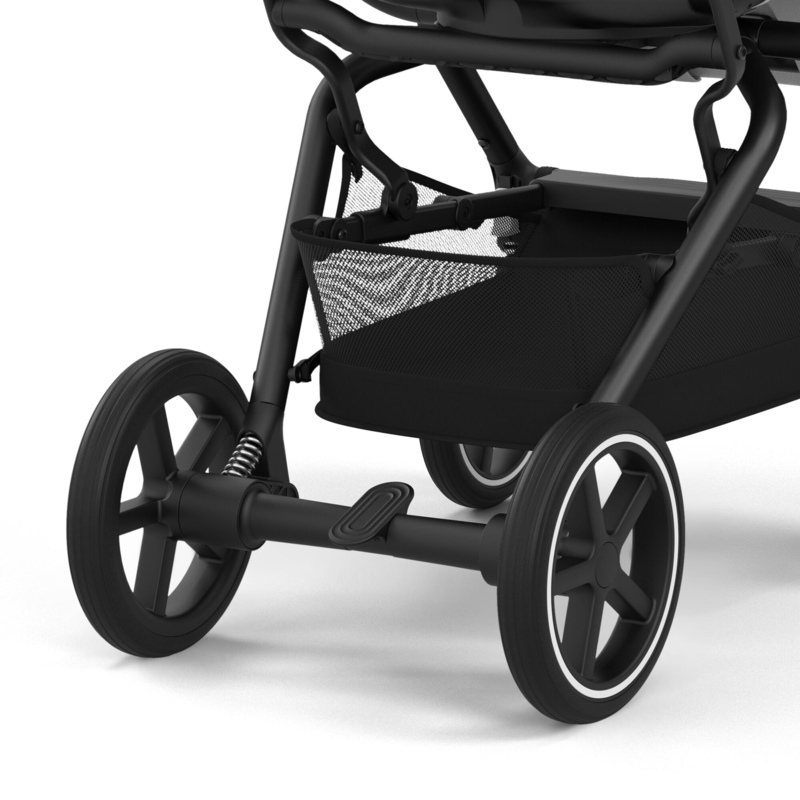 Poussette compacte Eezy S Twist+ 2 BLK Fog Grey / Light Grey Cybex roues arrières
