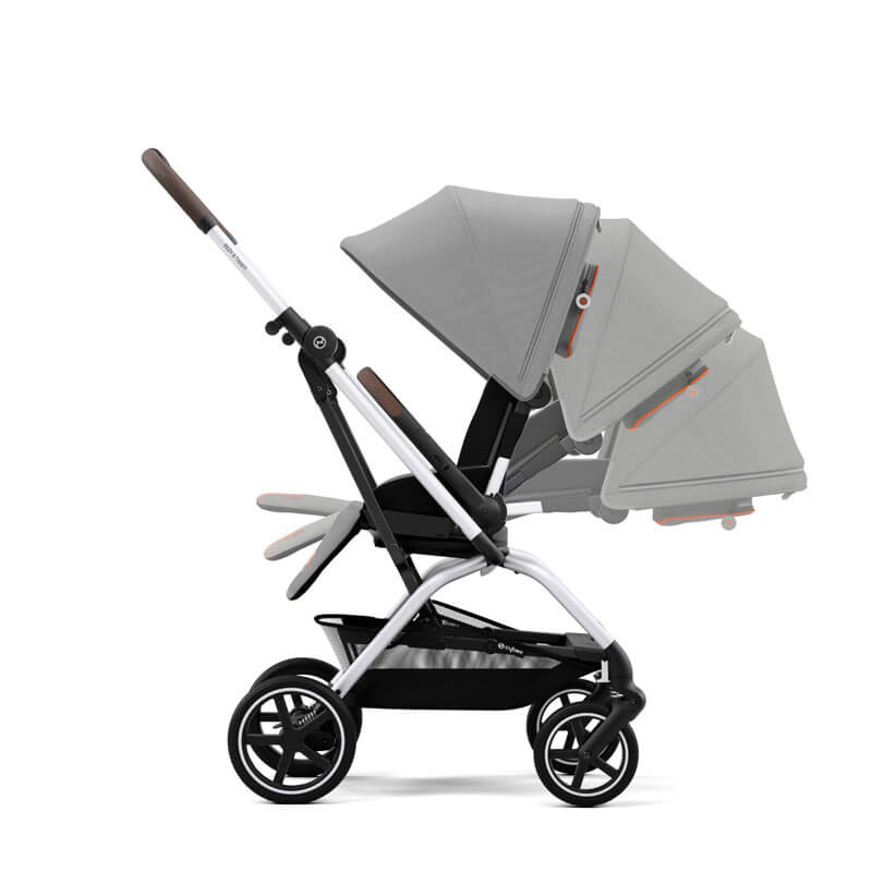 Pack poussette Eezy S Twist+ 2, siège-auto Cloud Z et adaptateurs Cybex inclinaison