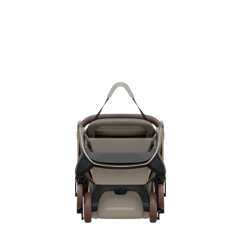 Poussette ultra-compacte Fame Cabin Sapphire Sand Maxi cosi pliée 