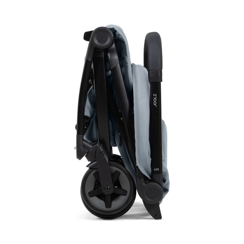 Poussette compacte Joolz Aer2 Edition limitée Pebble Grey Joolz pliée de côté
