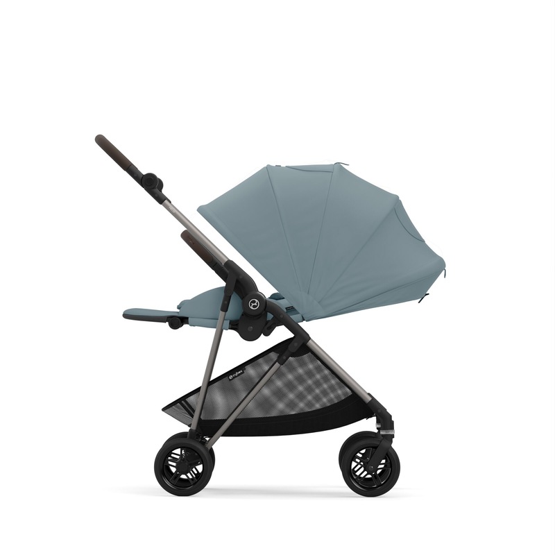 Poussette compacte Melio 4 TPE Stormy blue Cybex canopy